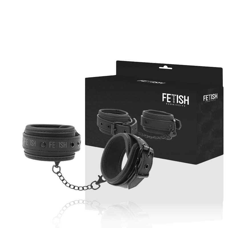 FETISH SUBMISSIVE ESPOSAS TOBILLOS CUERO VEGANO...