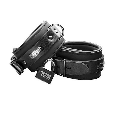 TOM OF FINLAND - NEOPRENE ESPOSAS PARA TOBILLOS CON CANDADO