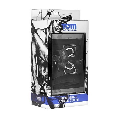 TOM OF FINLAND - NEOPRENE ESPOSAS PARA TOBILLOS CON CANDADO