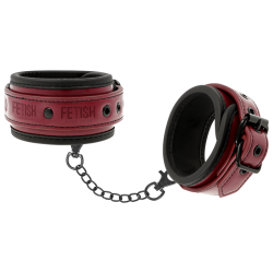 FETISH SUBMISSIVE DARK ROOM ESPOSAS TOBILLOS CUERO VEGANO...