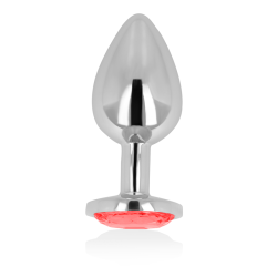 OHMAMA - PLUG ANAL CON CRISTAL ROJO 9 CM 2