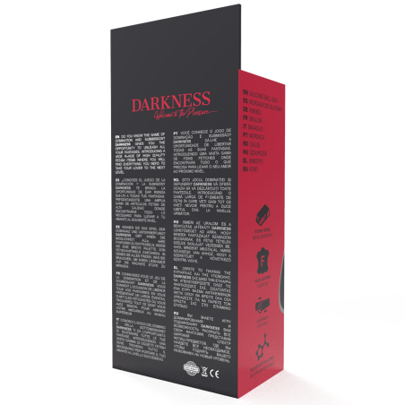 DARKNESS MORDAZA  SILICONA NEGRO