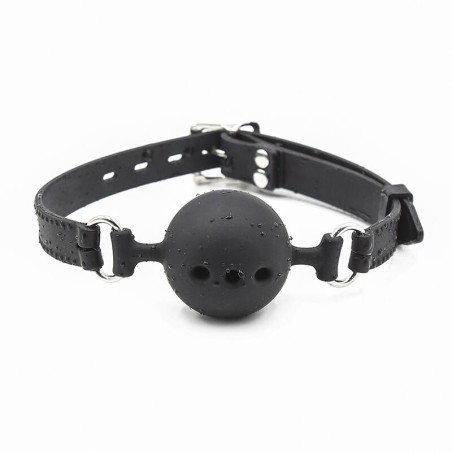 OHMAMA FETISH MORDAZA BOLA TRANSPIRABLE SILICONA TALLA M