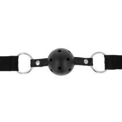 OHMAMA FETISH MORDAZA BOLA TRANSPIRABLE TELA NEGRA 2