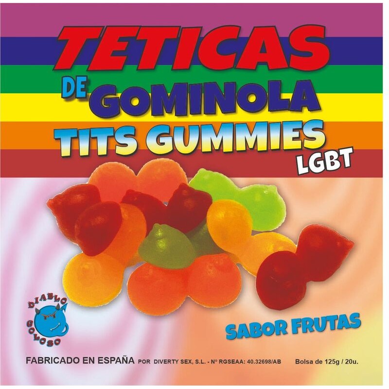 DIABLO GOLOSO - TETICAS DE GOMINOLA BRILLO...