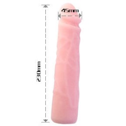BAILE - REALISTIC SKIN TOUCH SILICONE DILDO 23 CM 2