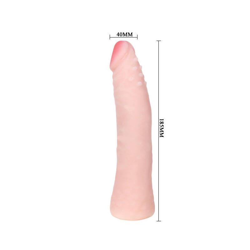 BAILE - REALISTIC SKIN TOUCH SILICONE DILDO 19...