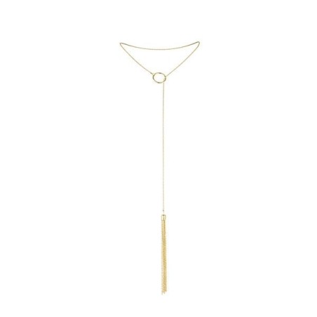 BIJOUX MAGNIFIQUE COLLAR METÁLICO CON FLECOS  DORADO