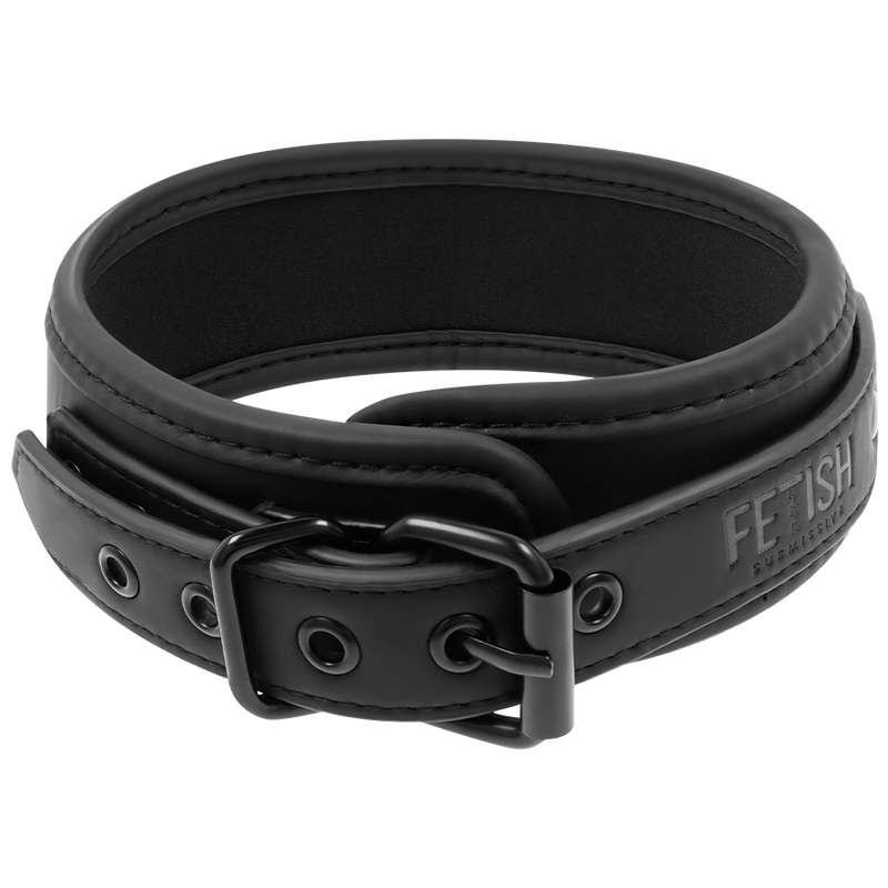 FETISH SUBMISSIVE COLLAR CON CADENA CON FORRO...