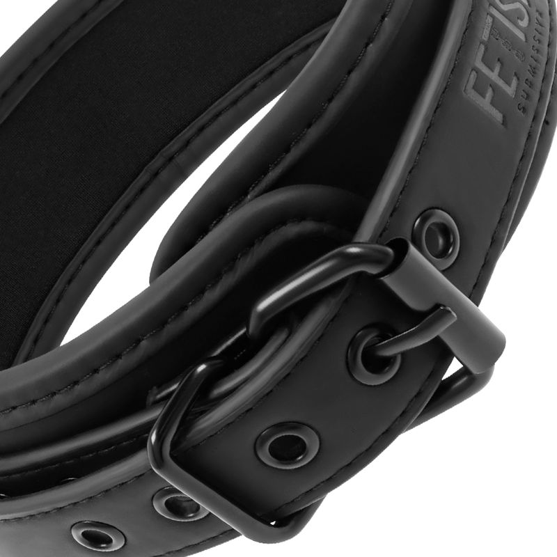 FETISH SUBMISSIVE COLLAR CON CADENA CON FORRO...