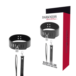 DARKNESS COLLAR BDSM CON CANDADO NEGRO 2