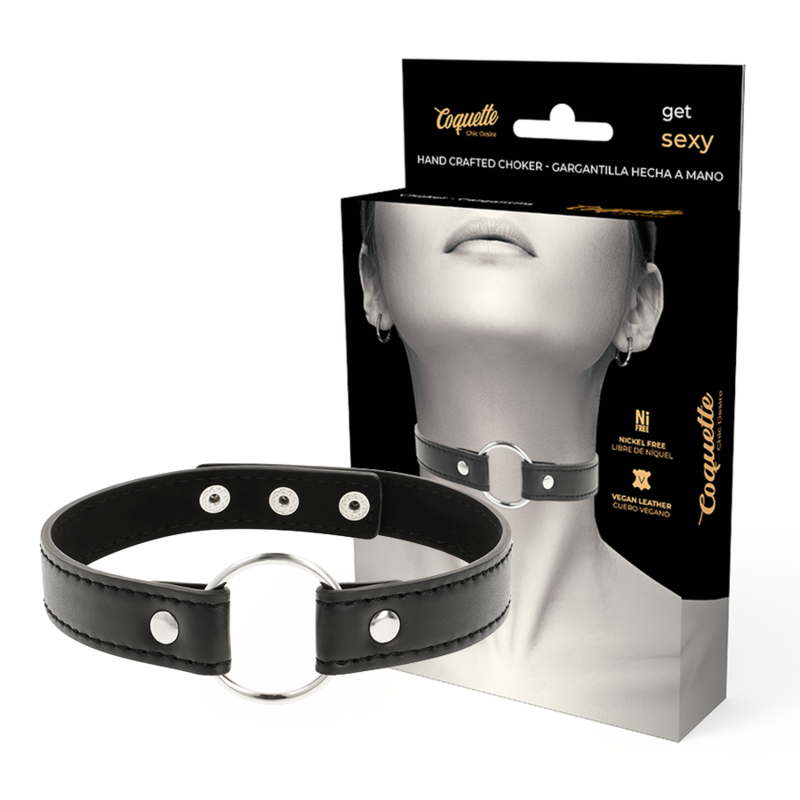 COQUETTE CHIC DESIRE COLLAR CUERO VEGANO...