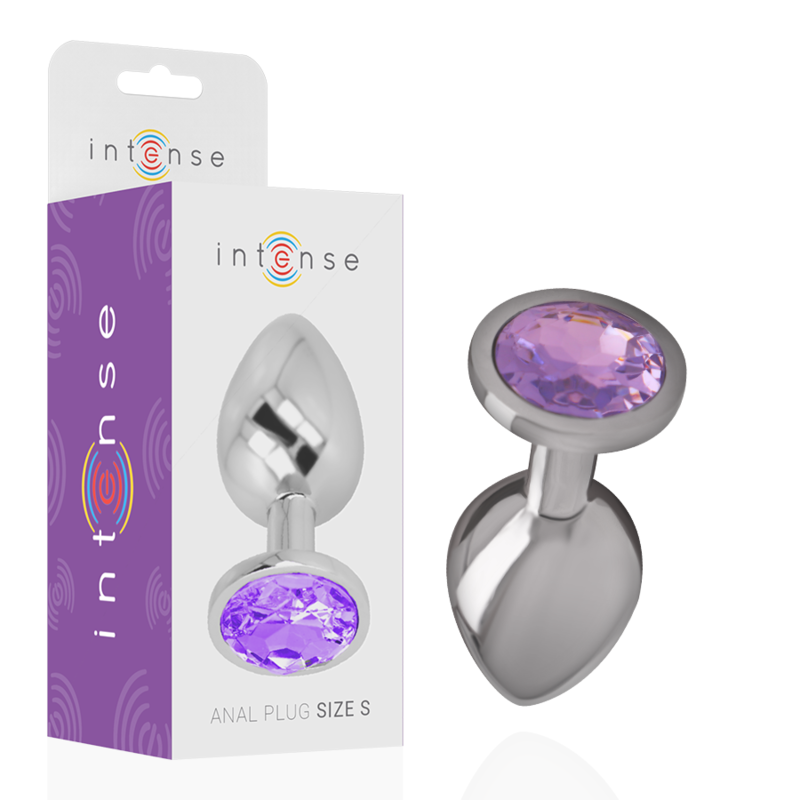 INTENSE - PLUG ANAL METAL ALUMINIO CON CRISTAL...