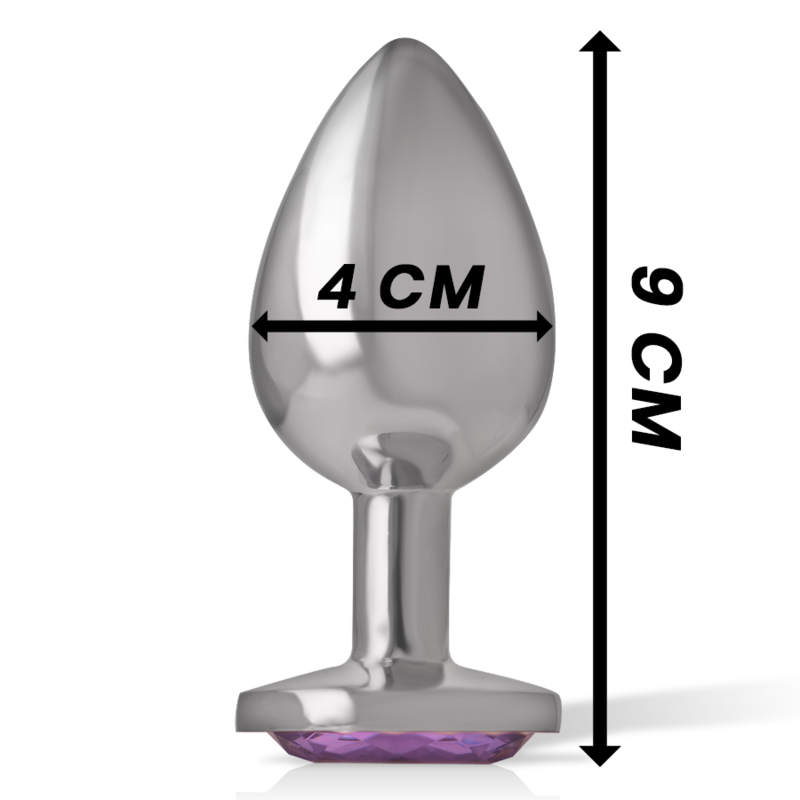 INTENSE - PLUG ANAL METAL ALUMINIO CON CRISTAL...