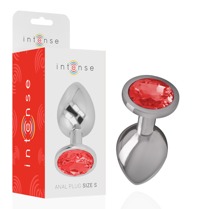 INTENSE - PLUG ANAL METAL ALUMINIO CON CRISTAL...