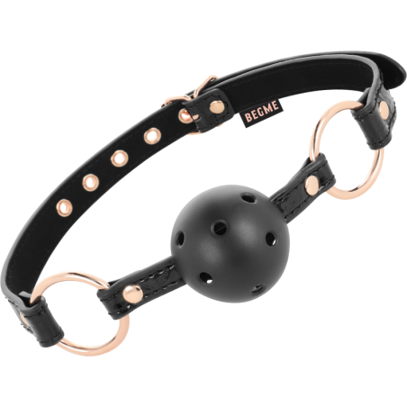 BEGME - BLACK EDITION MORDAZA CUERO VEGANO