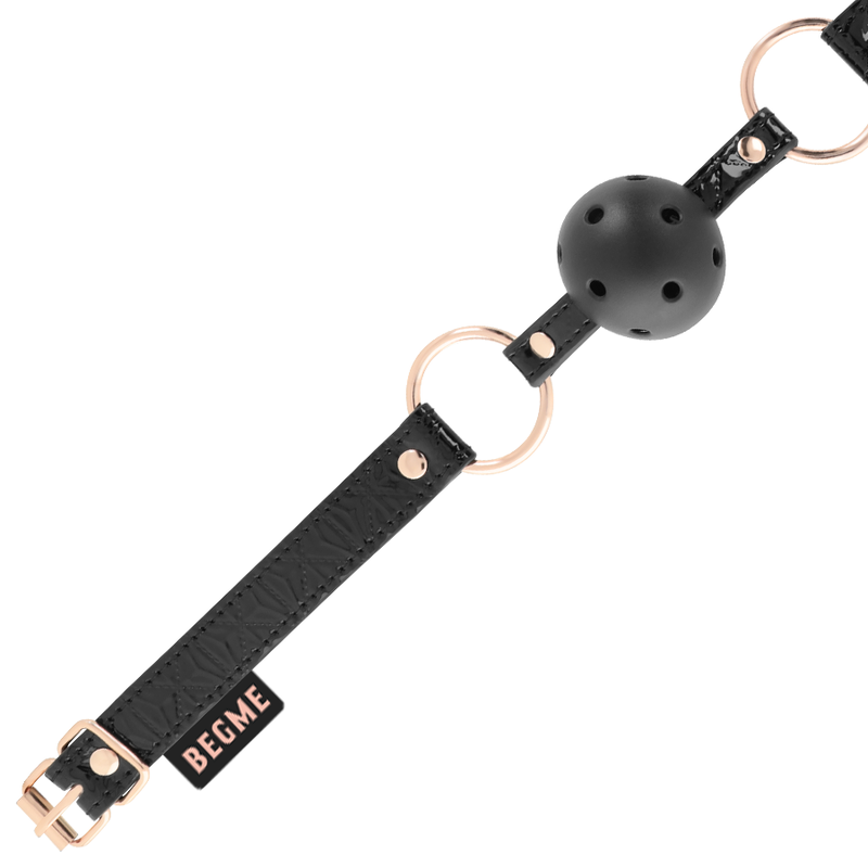 BEGME - BLACK EDITION MORDAZA CUERO VEGANO