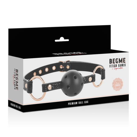 BEGME - BLACK EDITION MORDAZA CUERO VEGANO