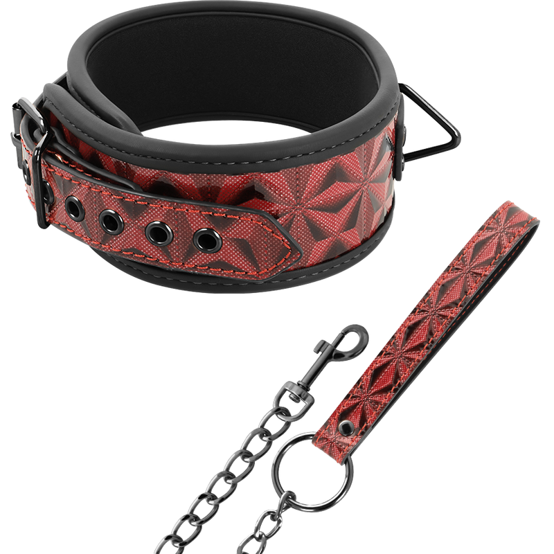BEGME RED EDITION COLLAR CUERO VEGANO CON FORRO...