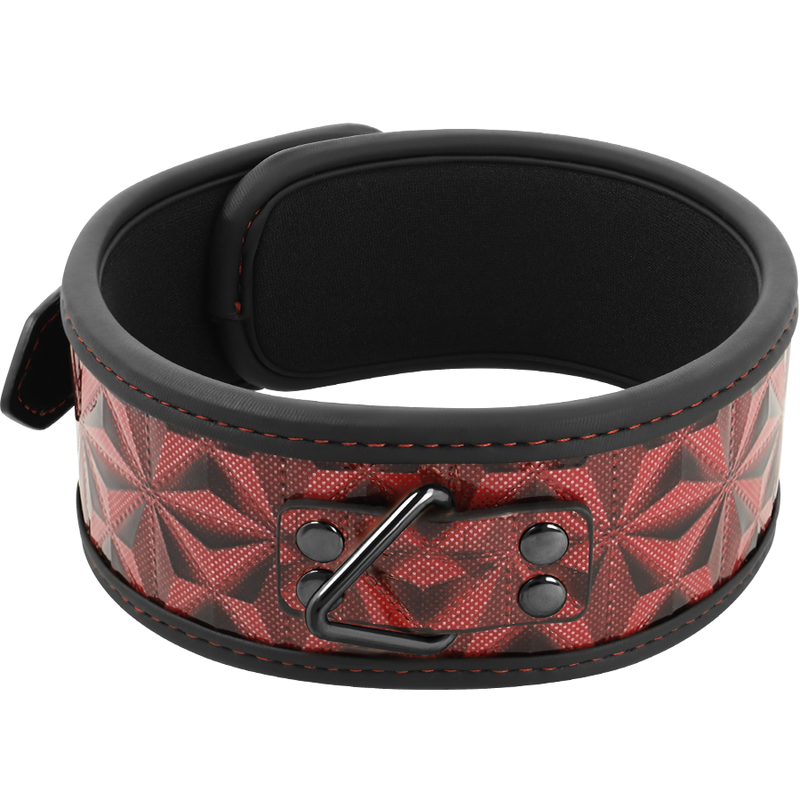 BEGME RED EDITION COLLAR CUERO VEGANO CON FORRO...