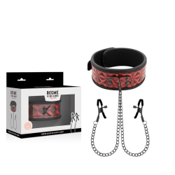 BEGME RED EDITION COLLAR CON CADENAS Y PINZAS PEZONES CON...