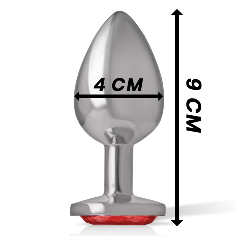 INTENSE - PLUG ANAL METAL ALUMINIO CON CRISTAL...