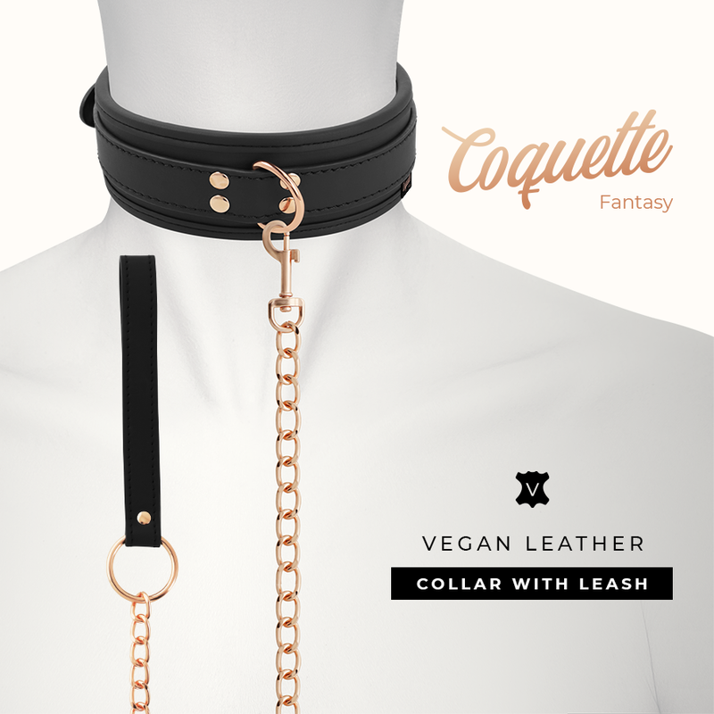 COQUETTE CHIC DESIRE FANTASY COLLAR CUERO...