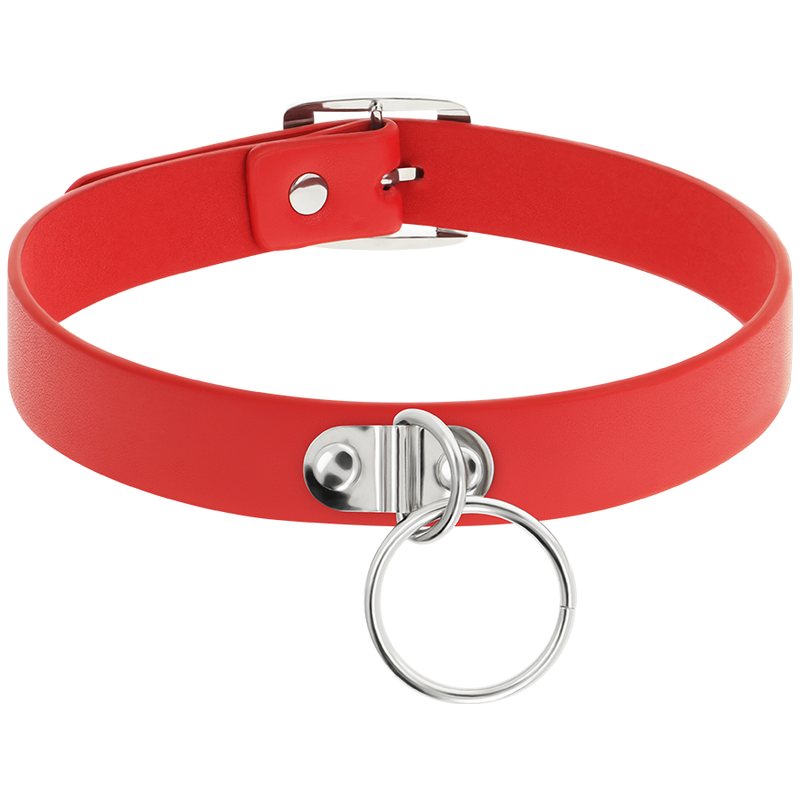 COQUETTE CHIC DESIRE COLLAR CUERO VEGANO ROJO...