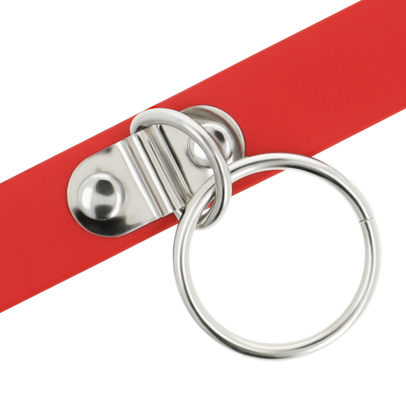 COQUETTE CHIC DESIRE COLLAR CUERO VEGANO ROJO...