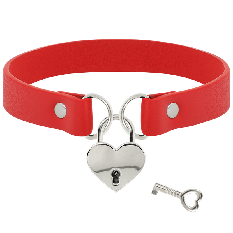 COQUETTE CHIC DESIRE COLLAR CUERO VEGANO ROJO...