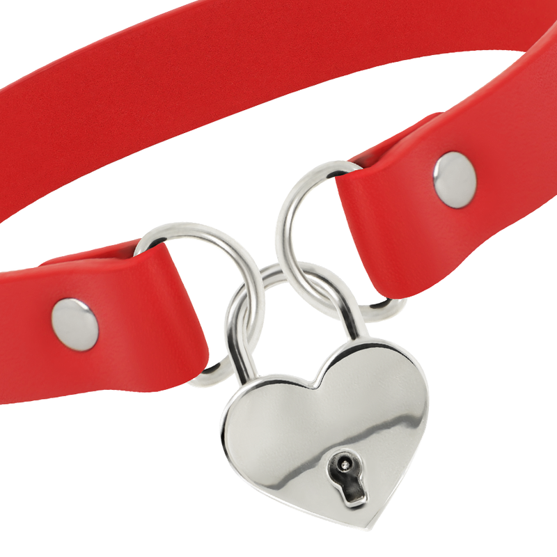 COQUETTE CHIC DESIRE COLLAR CUERO VEGANO ROJO...