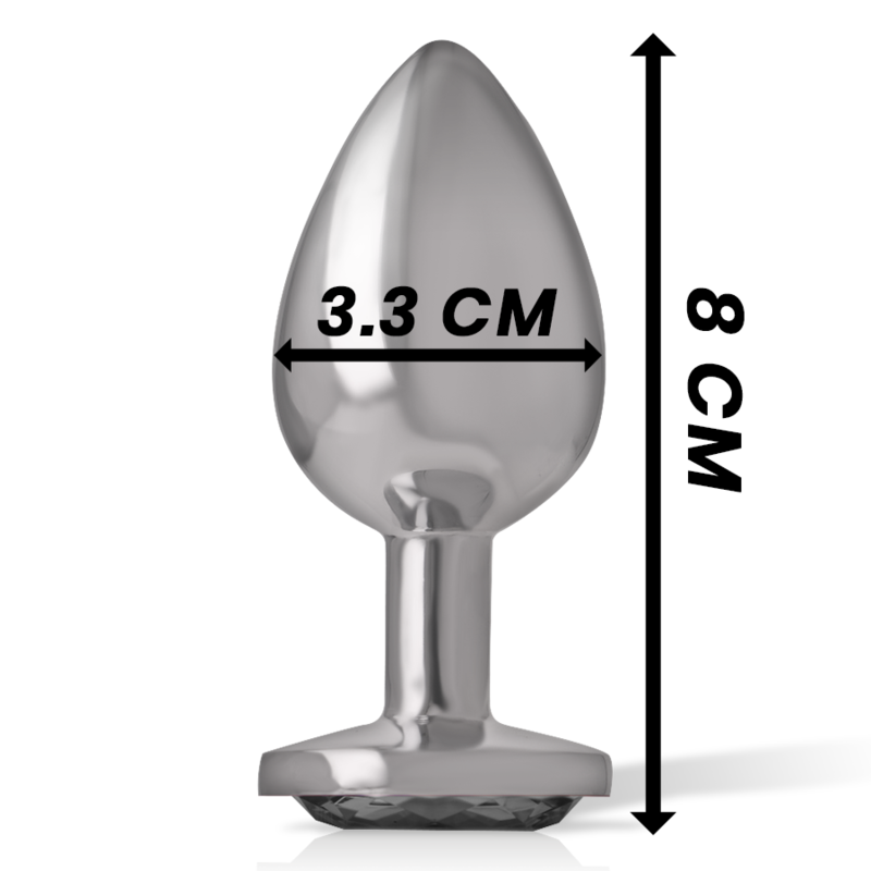 INTENSE - PLUG ANAL METAL ALUMINIO CON CRISTAL...