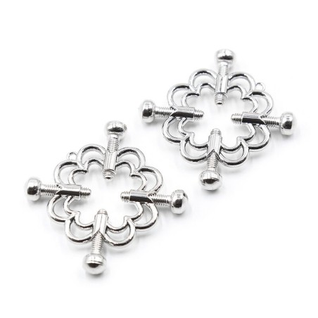 OHMAMA PINZAS METALICAS FLOR