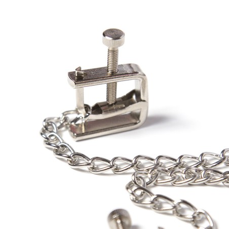 OHMAMA FETISH PINZAS METALICAS TORNILLO CON CADENA