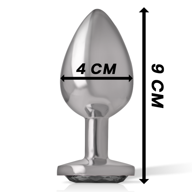 INTENSE - PLUG ANAL METAL ALUMINIO CON CRISTAL...