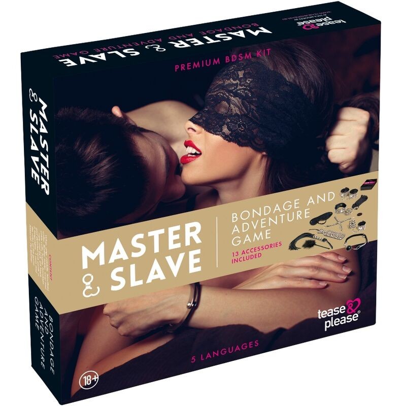 TEASE AND PLEASE JUEGO 13 ACCESORIOS BONDAGE...