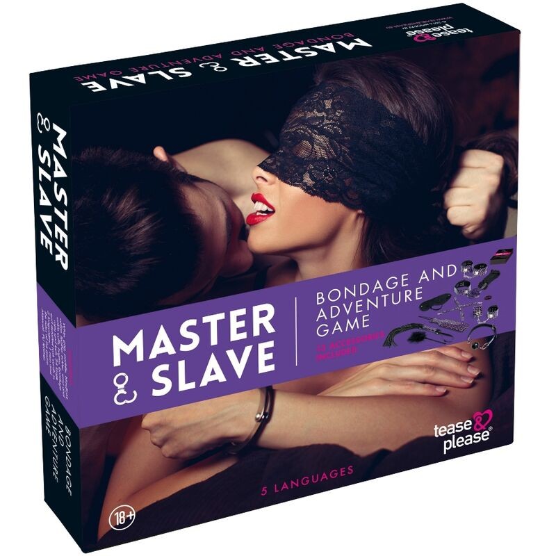 TEASE AND PLEASE JUEGO 13 ACCESORIOS BONDAGE...