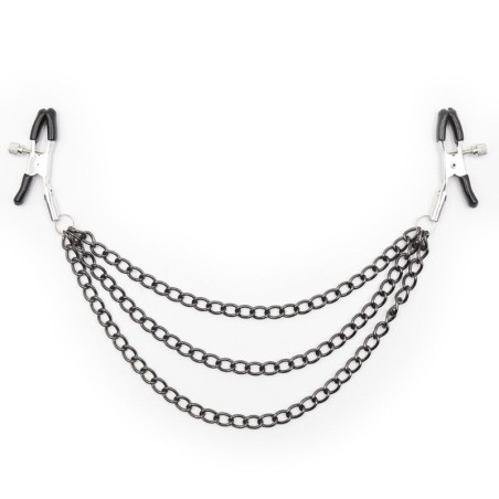 OHMAMA FETISH PINZAS PEZONES CON CADENAS NEGRAS