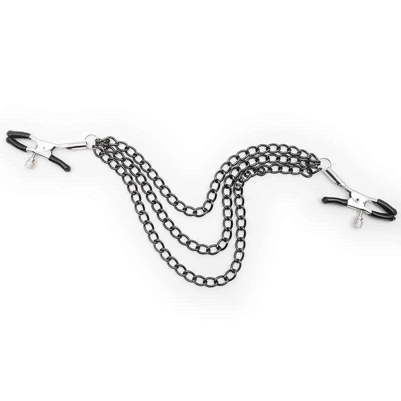 OHMAMA FETISH PINZAS PEZONES CON CADENAS NEGRAS