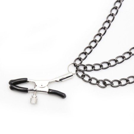 OHMAMA FETISH PINZAS PEZONES CON CADENAS NEGRAS