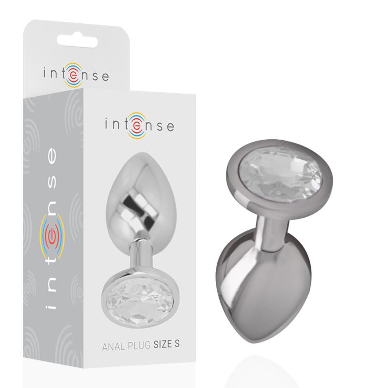 INTENSE - PLUG ANAL METAL ALUMINIO CON CRISTAL...