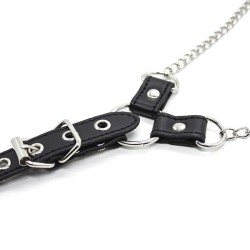 OHMAMA FETISH PINZAS PEZONES CON CADENAS Y ANILLO PENE 2