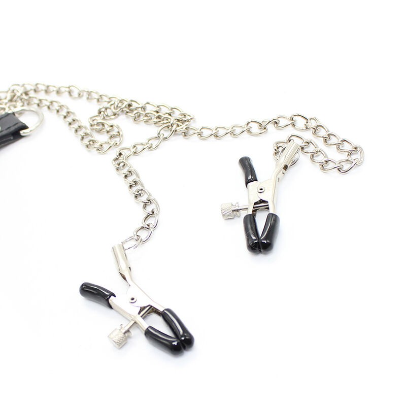 OHMAMA FETISH PINZAS PEZONES CON CADENAS Y...