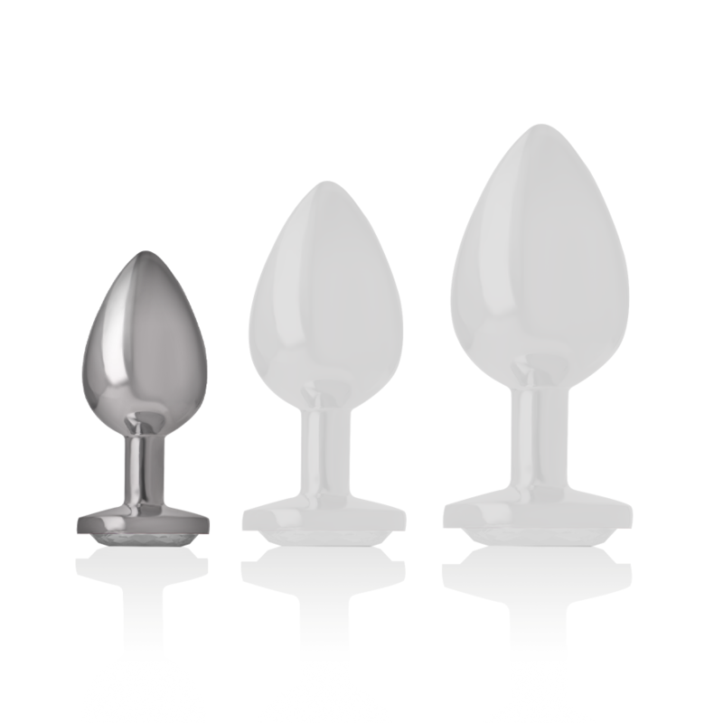 INTENSE - PLUG ANAL METAL ALUMINIO CON CRISTAL...