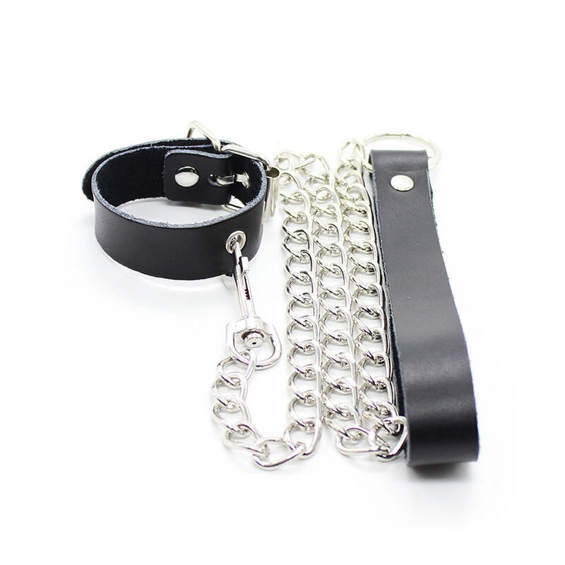 OHMAMA COLLAR PARA PENE Y CORREA PIEL CON...