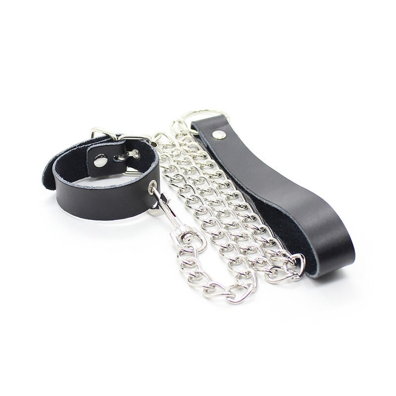 OHMAMA COLLAR PARA PENE Y CORREA PIEL CON...