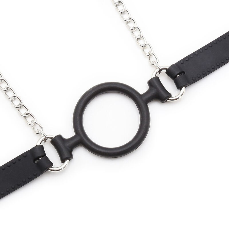 OHMAMA FETISH MORDAZA DE ANILLA CON CADENAS Y...