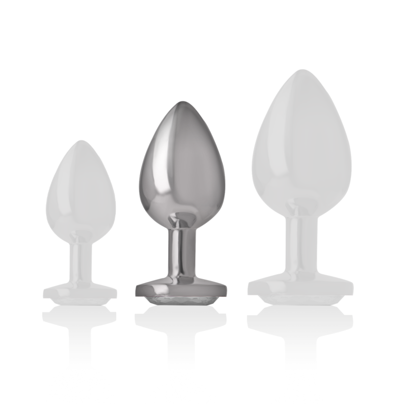 INTENSE - PLUG ANAL METAL ALUMINIO CON CRISTAL...