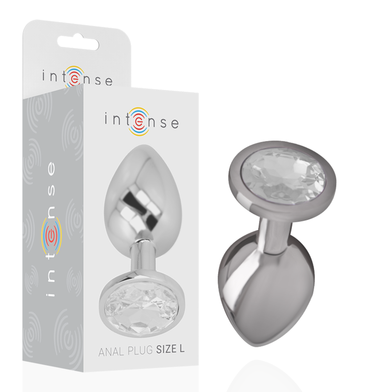 INTENSE - PLUG ANAL METAL ALUMINIO CON CRISTAL...
