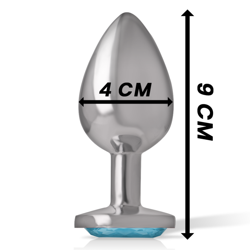 INTENSE - PLUG ANAL METAL ALUMINIO CON CRISTAL...